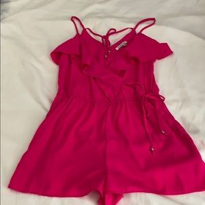 Hot Pink American Eagle Romper
